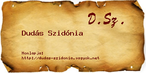 Dudás Szidónia névjegykártya